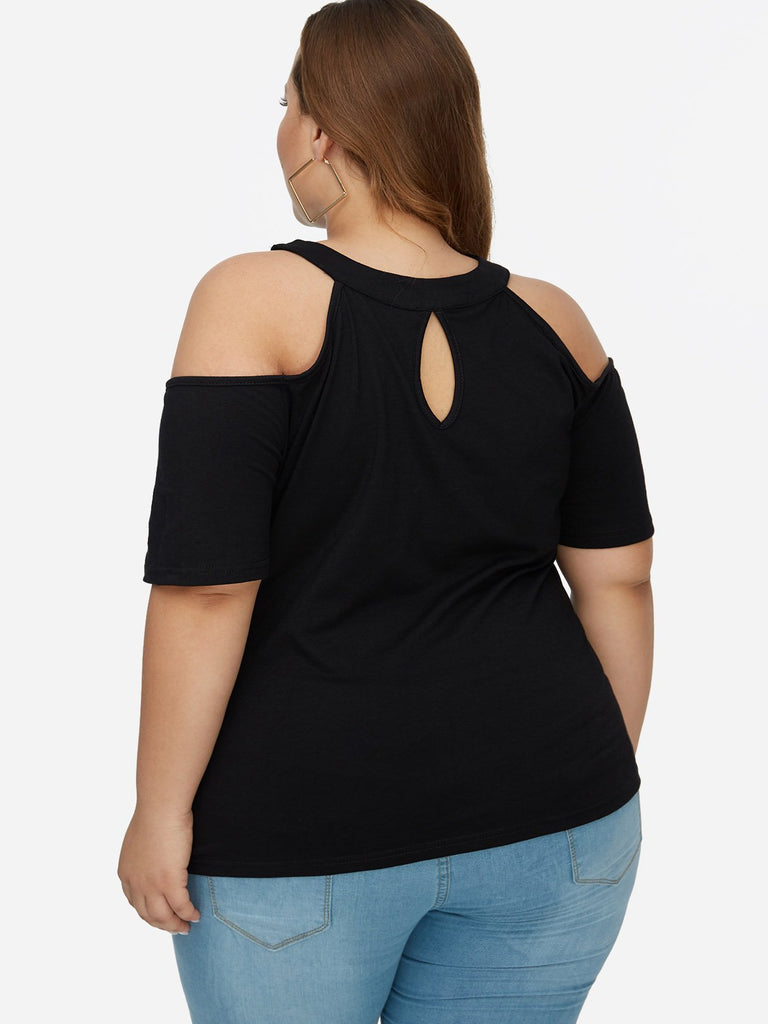 Womens Black Plus Size Tops