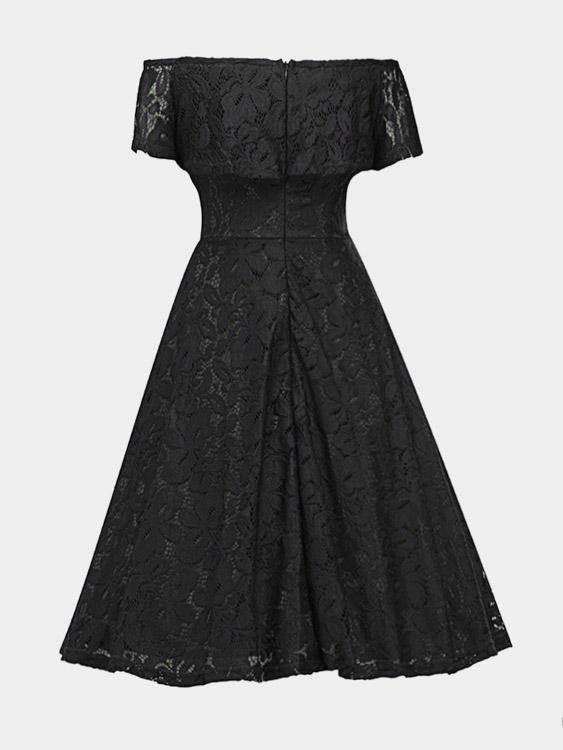 Ladies Black Off The Shoulder Dresses