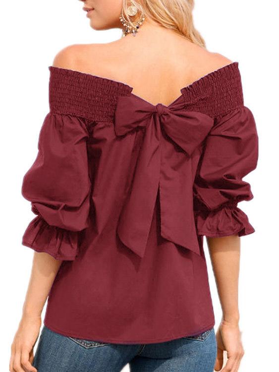 Womens Burgundy Blouses