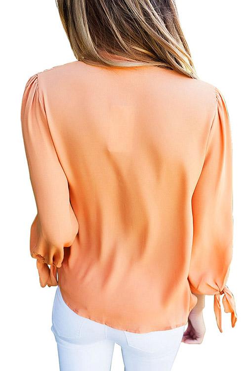 Womens Orange Blouses