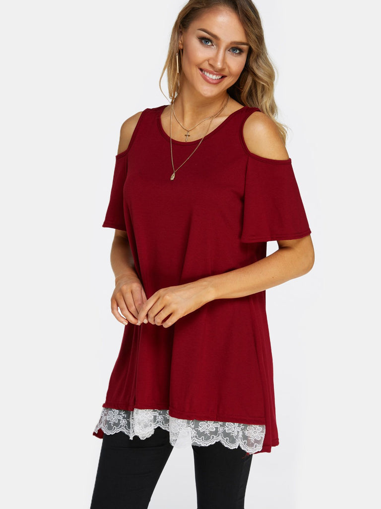 Ladies Red Shirt Dresses