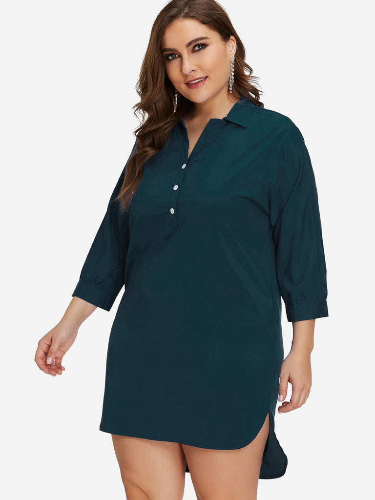 Ladies Green Plus Size Dresses