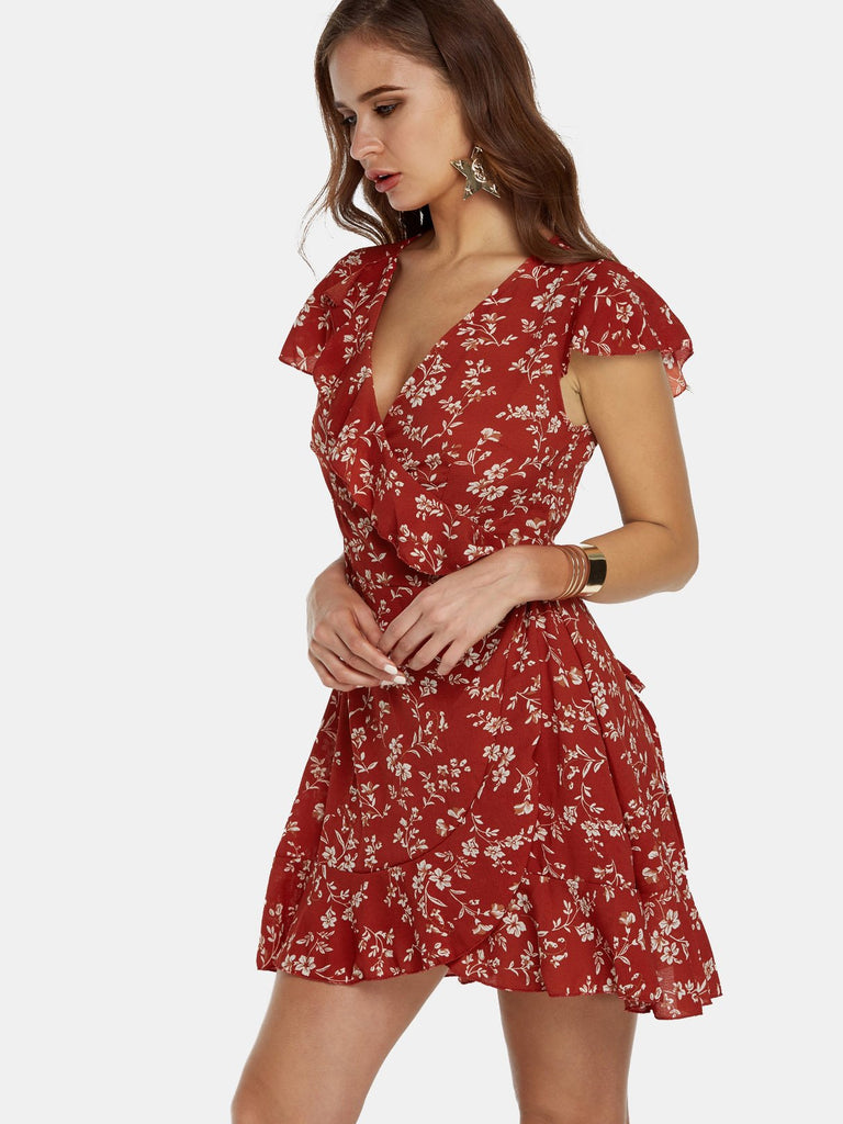 Ladies Floral Mini Dresses