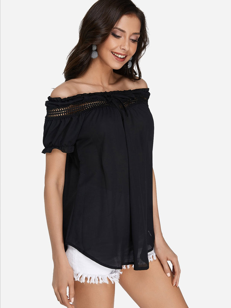Womens Black T-Shirts
