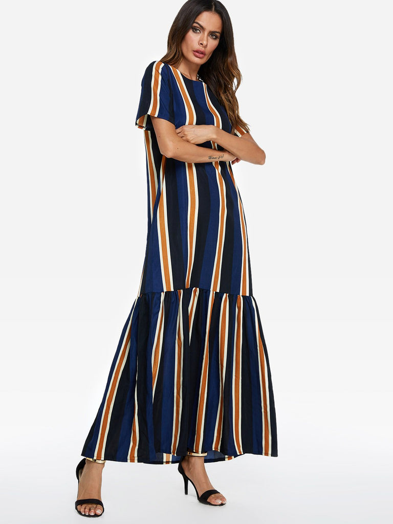 Ladies Short Sleeve Maxi Dress