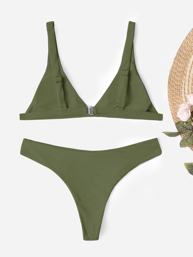 Womens Army Green Bikinis
