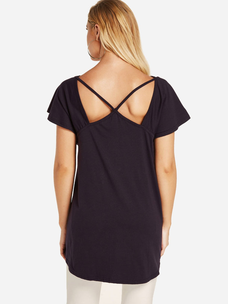 Womens Dark Purple T-Shirts