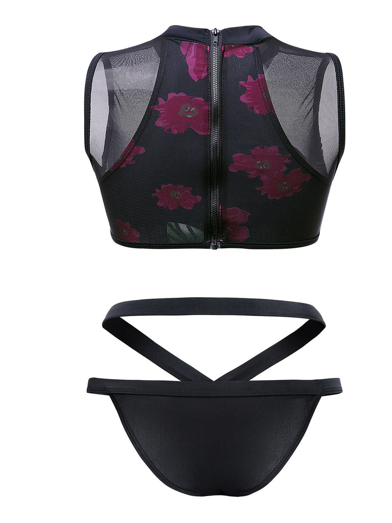 Ladies Sleeveless Two Piece Bikinis