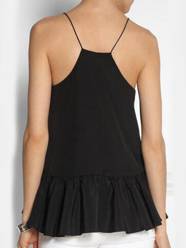 Womens Black Camis