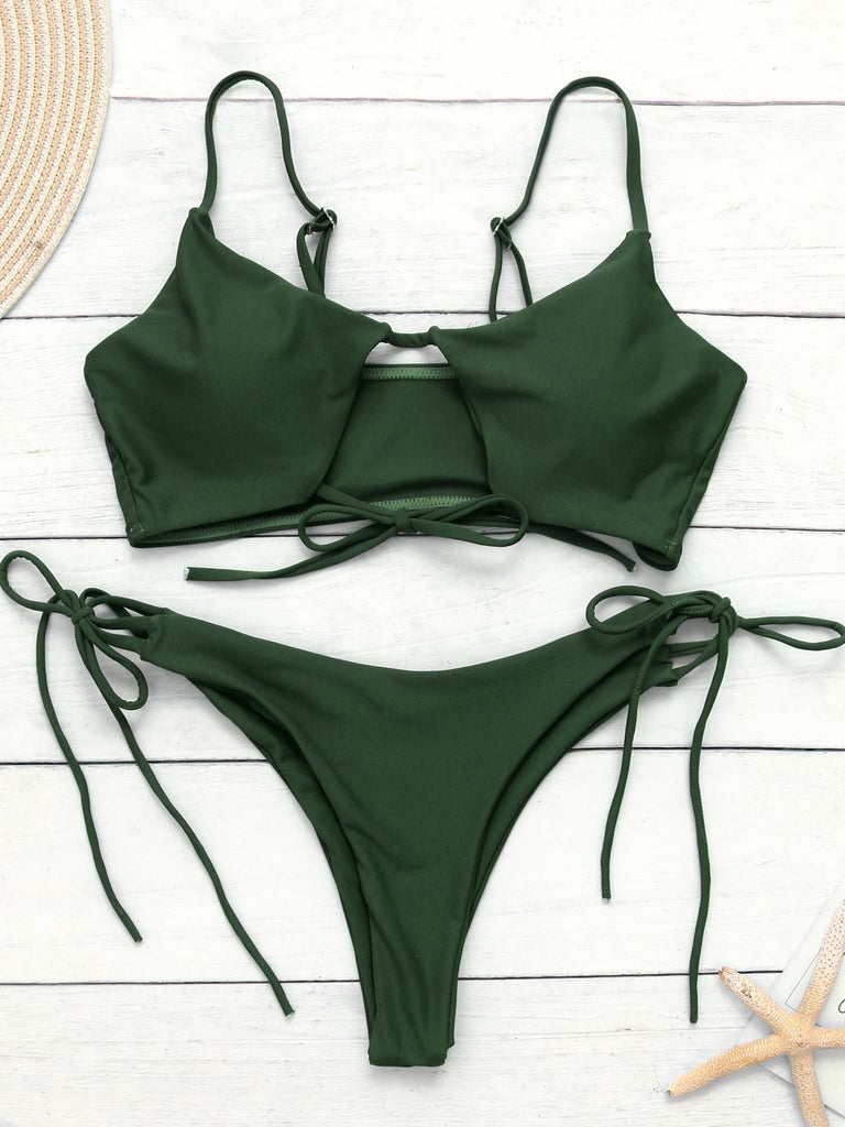 Ladies Army Green Bikinis