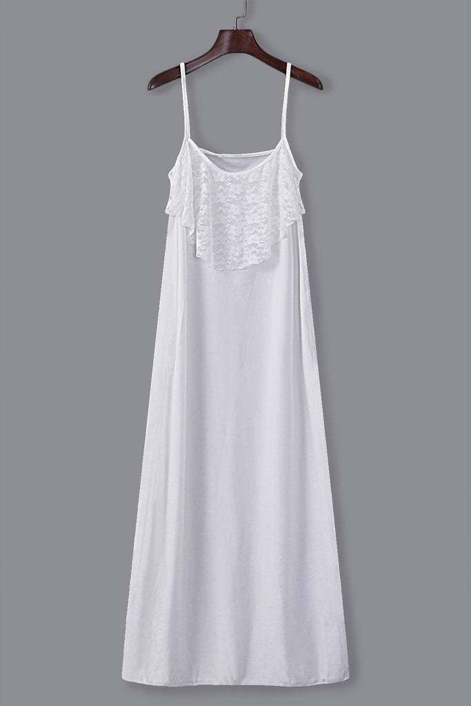 White Lace Maxi Dress