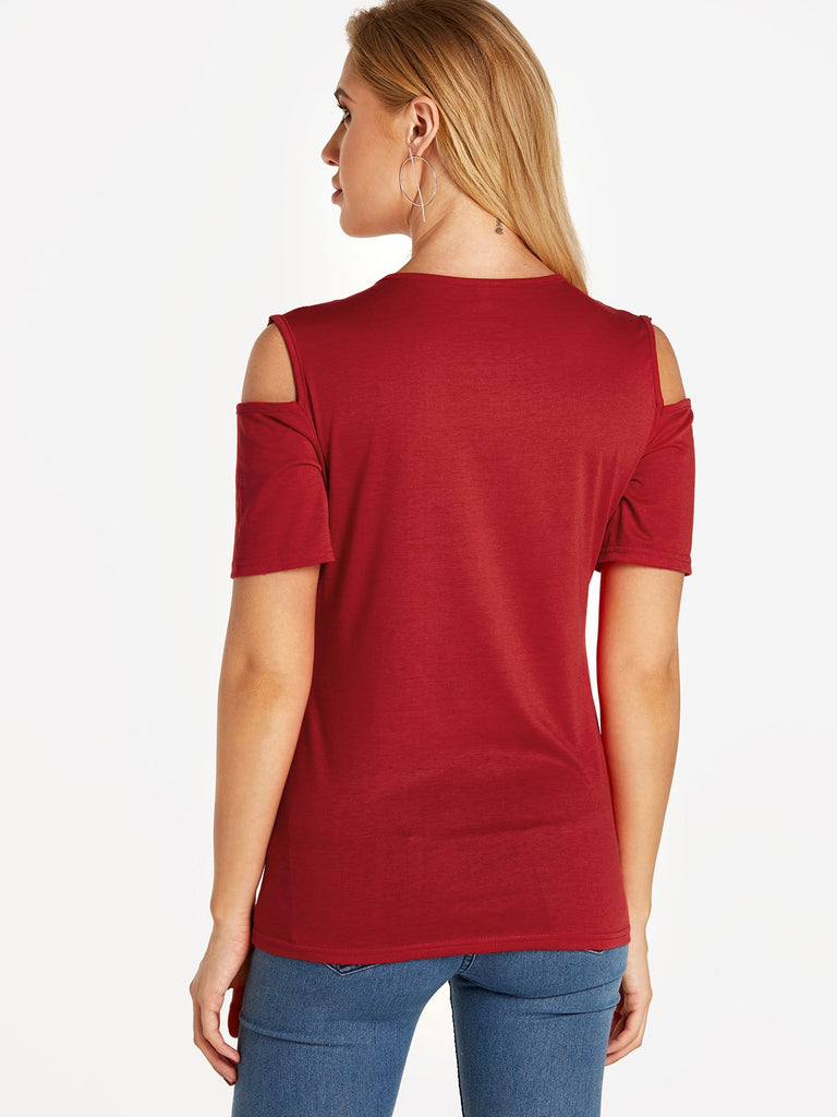 Womens Red T-Shirts