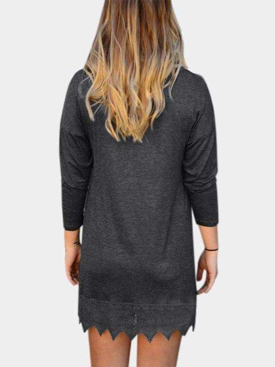 Womens Dark Grey Mini Dresses