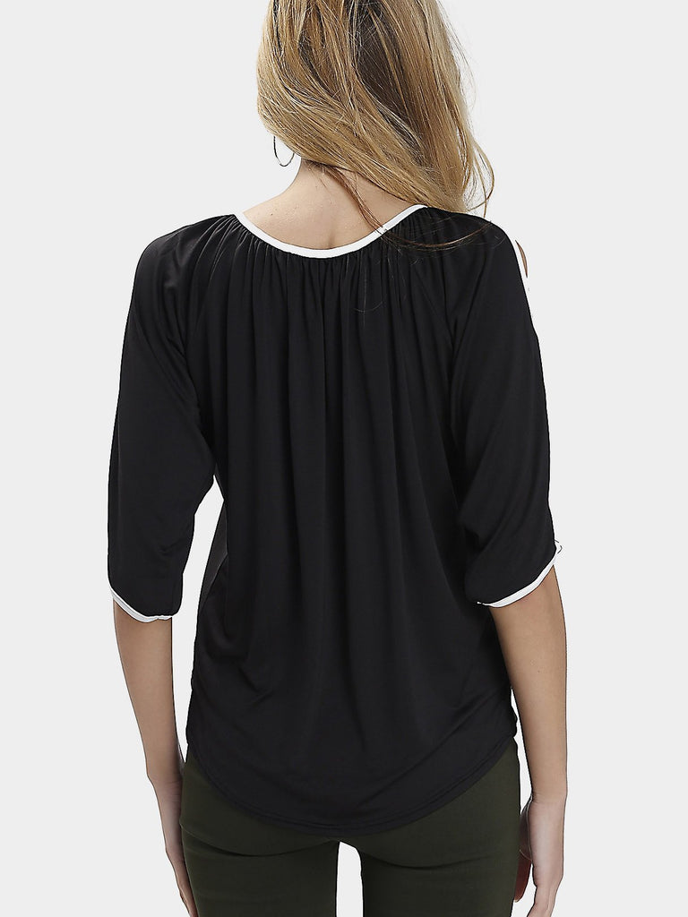 Womens Black Blouses