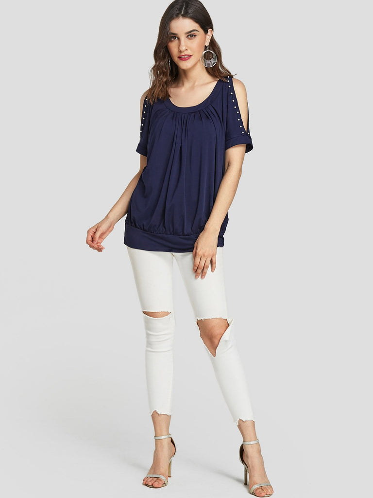 Womens Navy T-Shirts