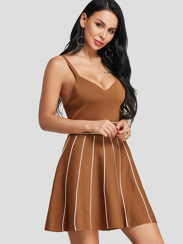 Ladies Khaki Casual Dresses