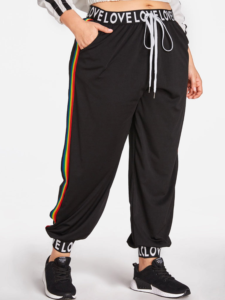 Ladies Black Plus Size Bottoms
