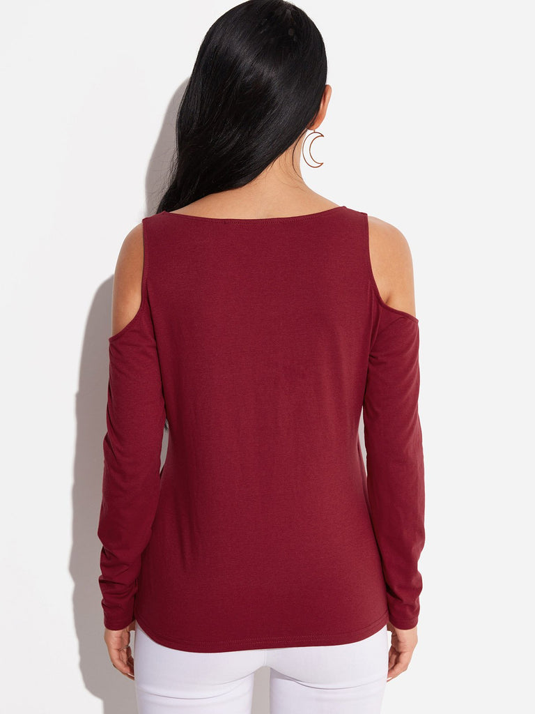 Womens Burgundy Blouses