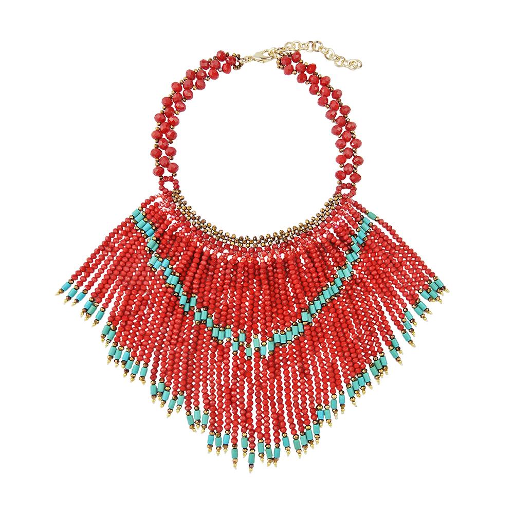 Ethnic Expensive Tassel Cascade Handmade Necklace