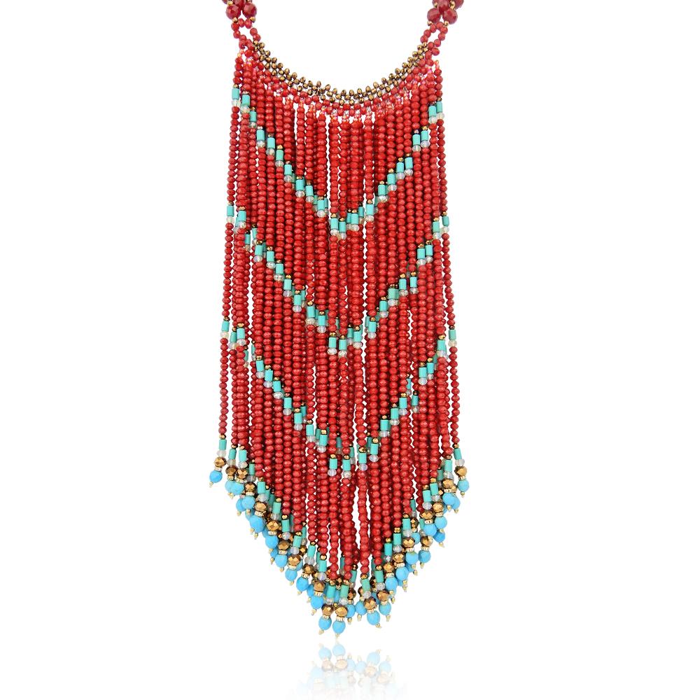 Ethnic Cascade Necklace