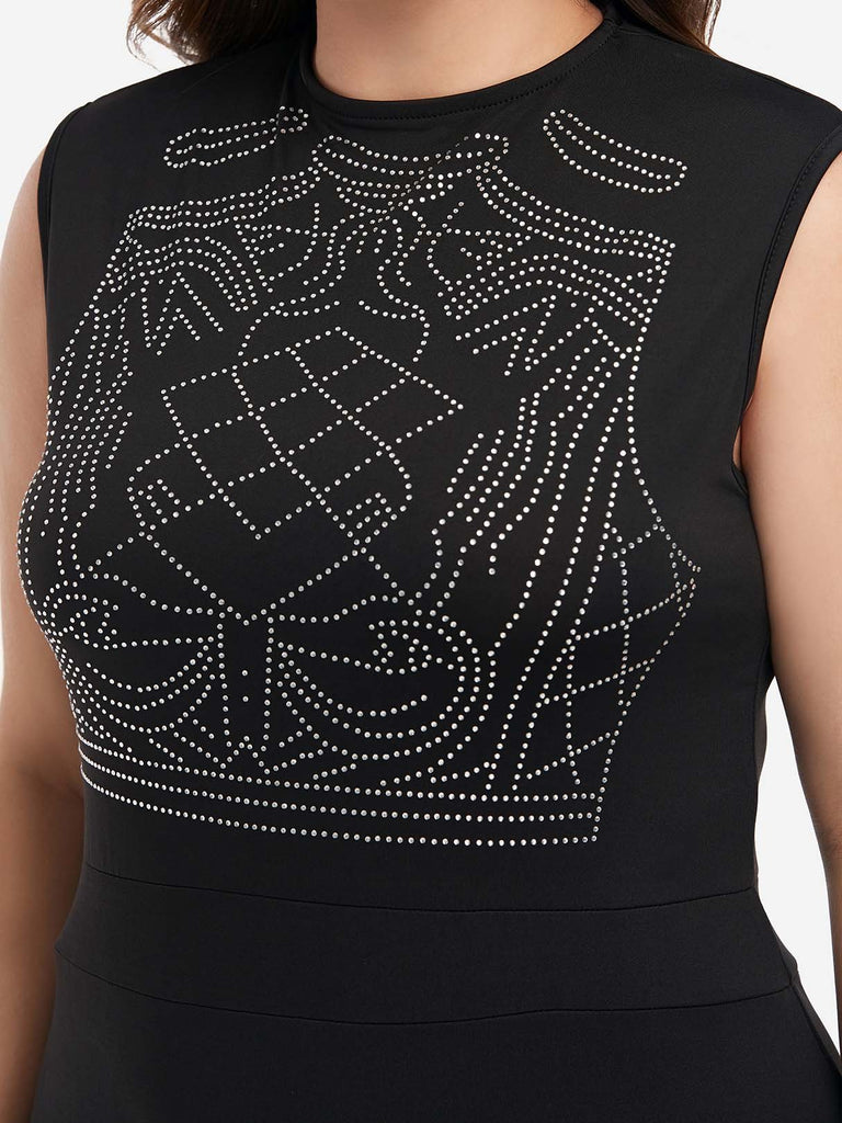 Ladies Sleeveless Plus Size Maxi Dresses