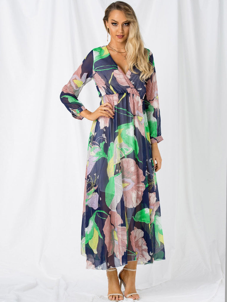 Ladies Floral Maxi Dresses