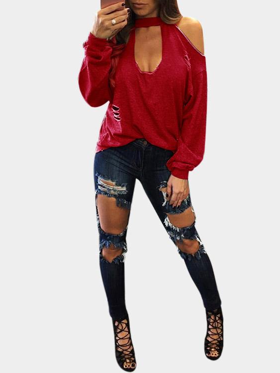 Ladies Burgundy T-Shirts