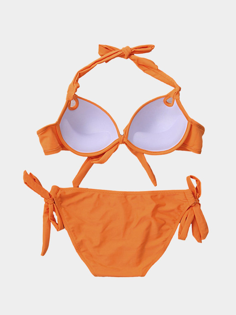 Womens Orange Bikinis