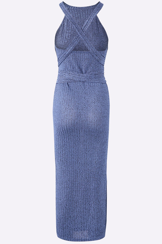 Ladies Blue Midi Dresses