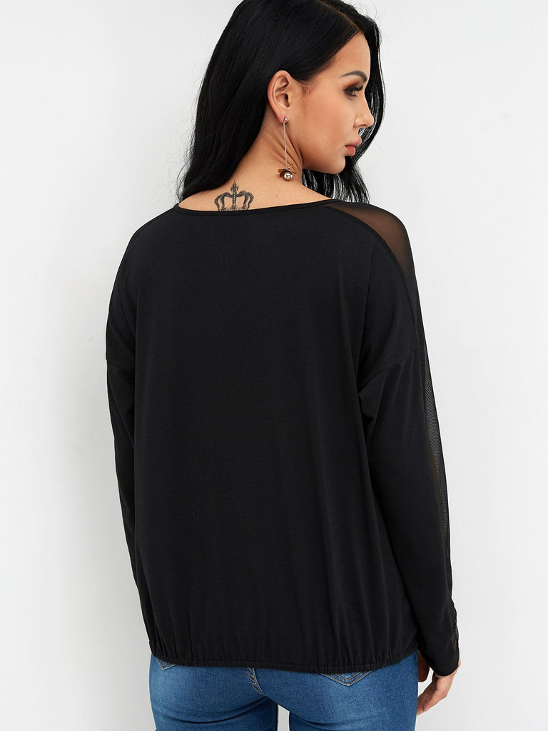 Womens Black Blouses