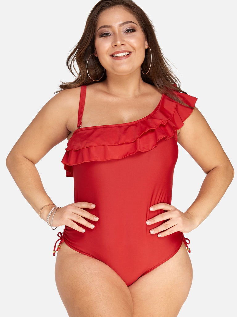 Womens Black Plus Size Swimwear