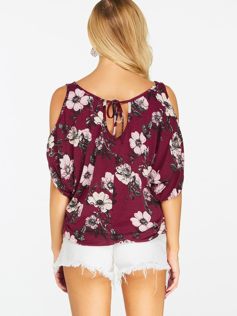 Womens Burgundy T-Shirts