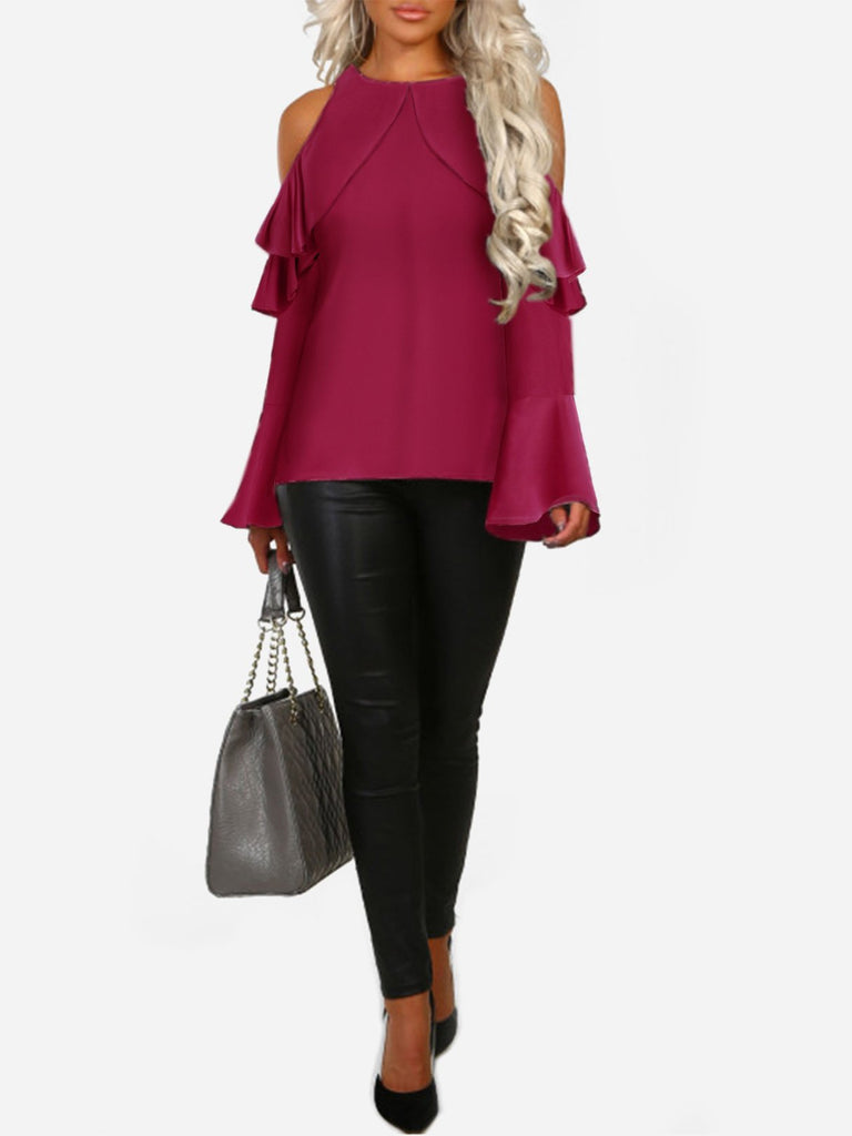 Ladies Burgundy Blouses