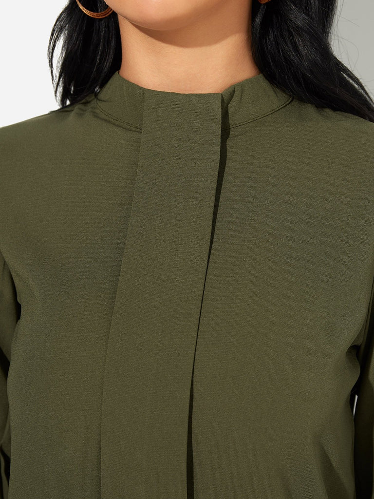 Womens Khaki Blouses