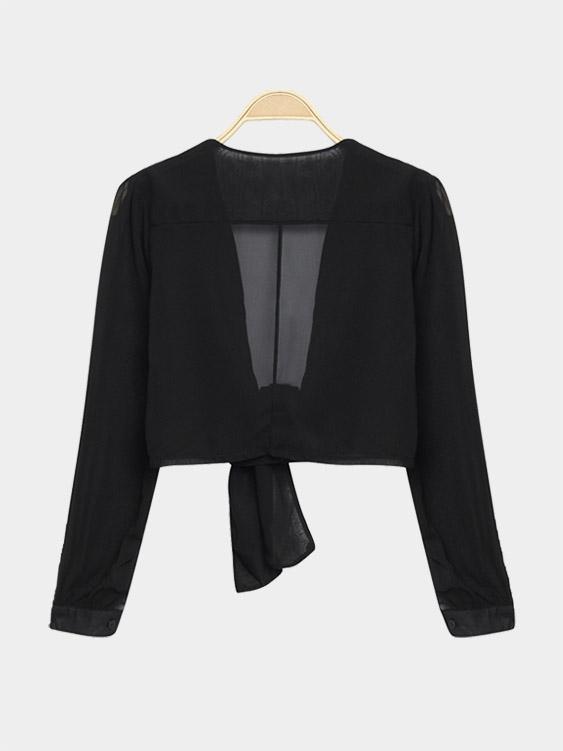 Womens Black Blouses