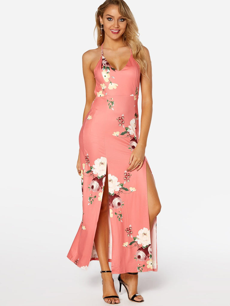 Mustard Yellow Lace Maxi Dress