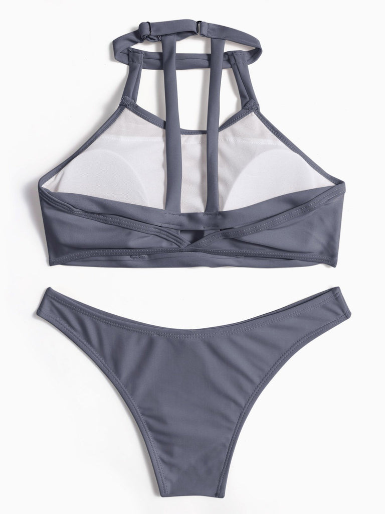 Womens Grey Bikinis