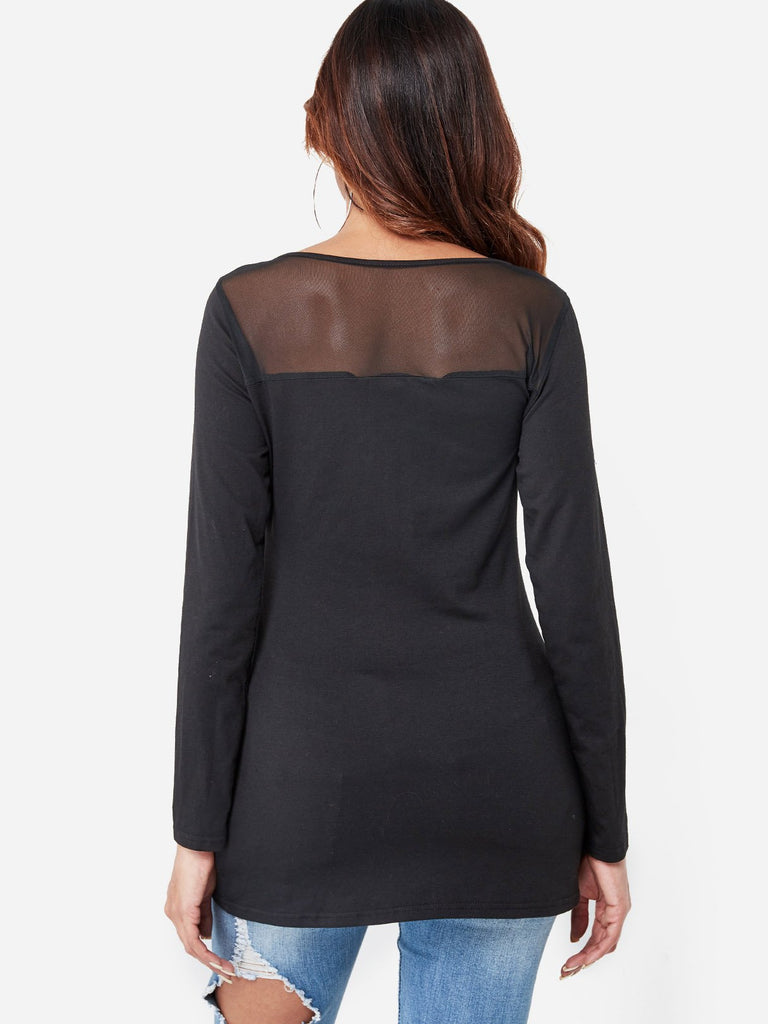 Womens Black T-Shirts
