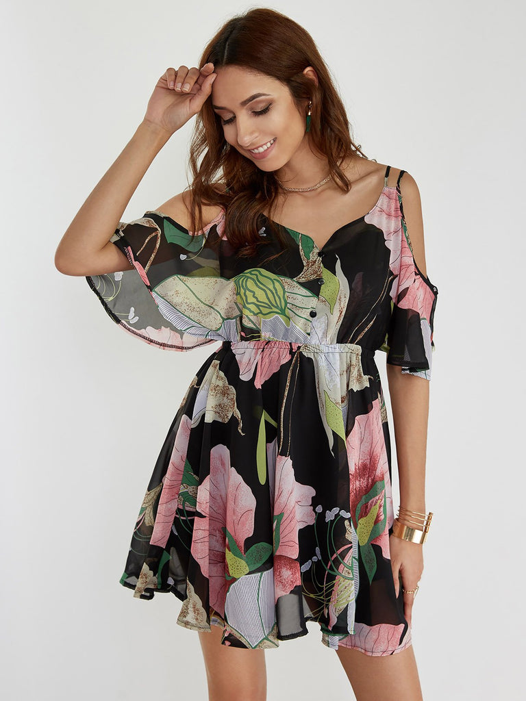 Ladies Floral Floral Dresses