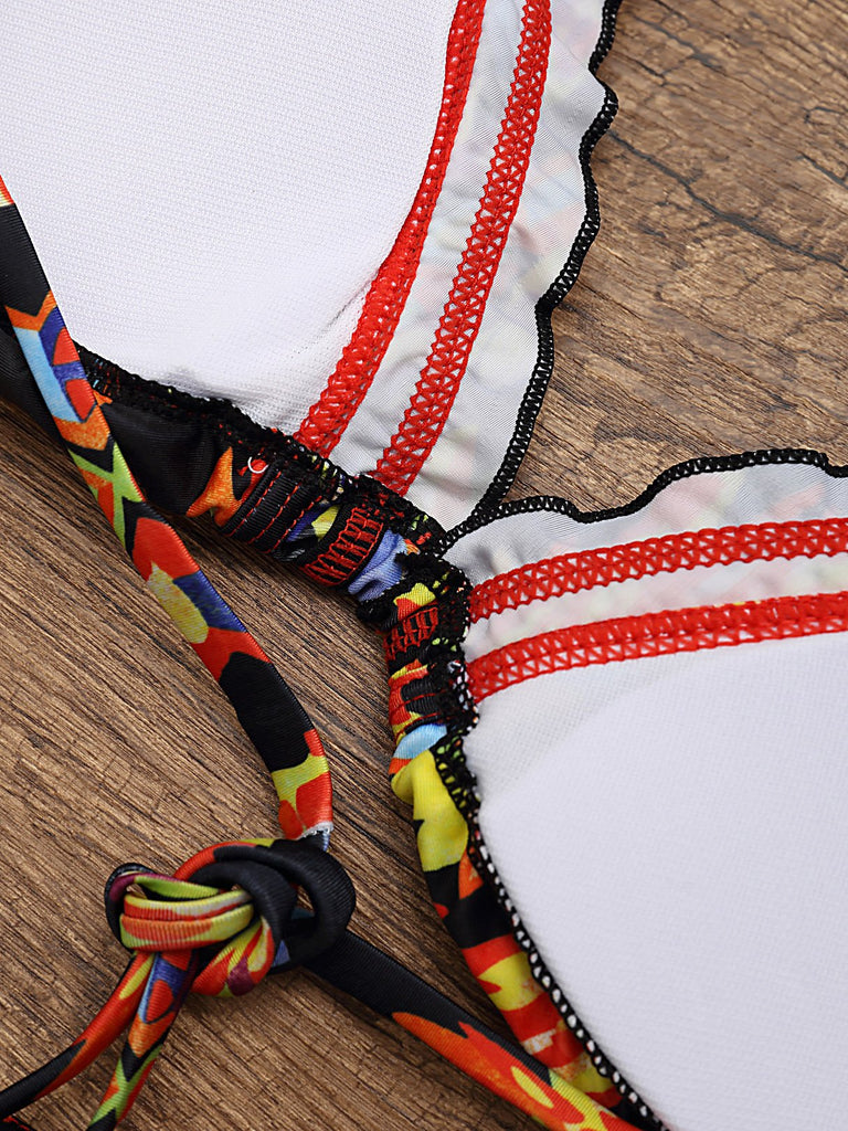 Ladies Sleeveless Two Piece Bikinis