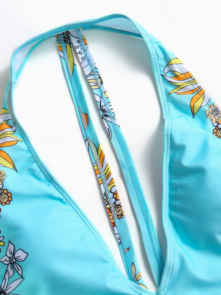 Ladies Sleeveless One-Pieces Swimsuits