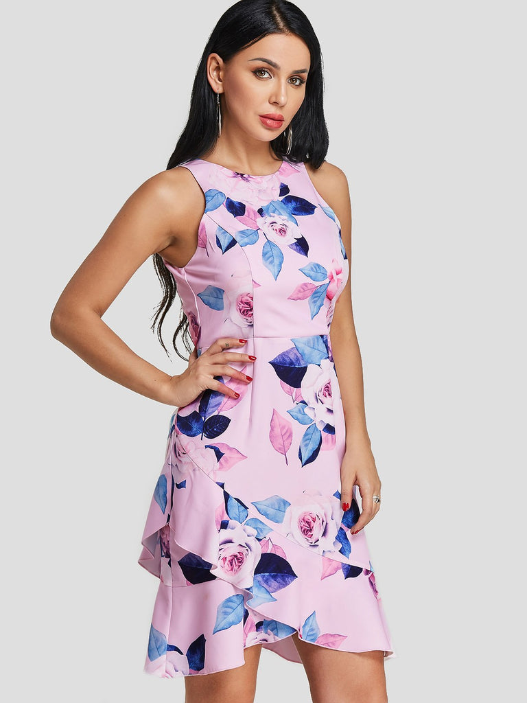 Ladies Floral Floral Dresses