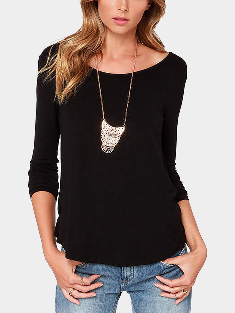 Womens Black T-Shirts