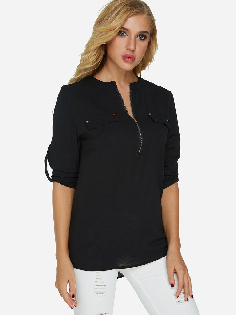 Ladies Black Blouses