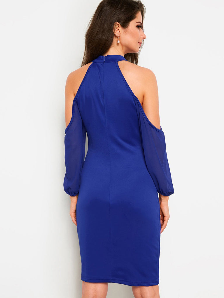 Womens Blue Bodycon Dresses