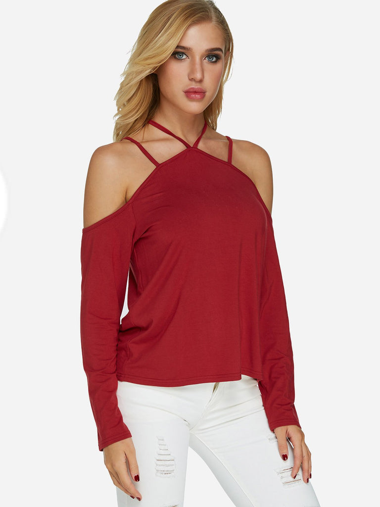 Ladies Burgundy T-Shirts