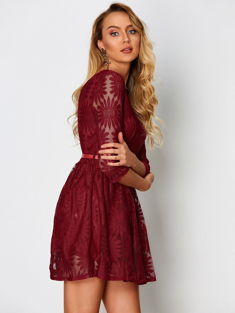 Ladies Crimson Mini Dresses