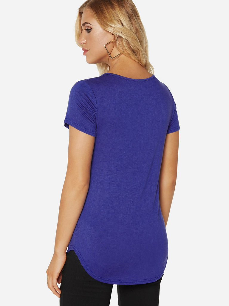 Womens Blue T-Shirts
