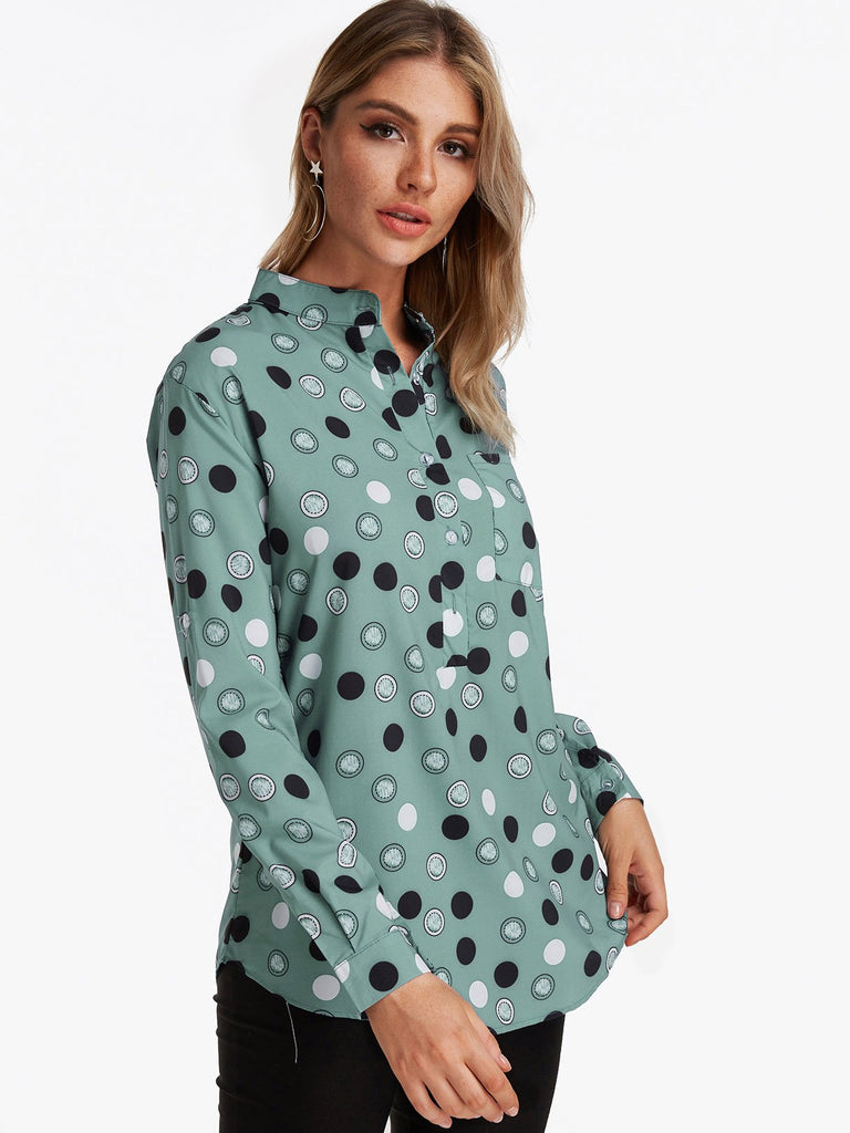 Ladies Long Sleeve Blouses