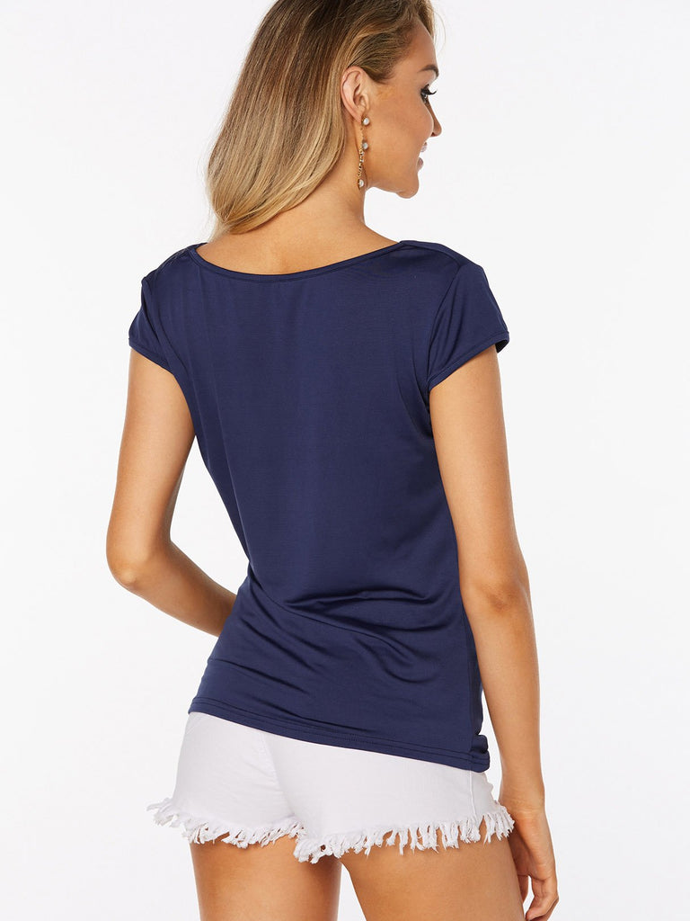 Womens Navy T-Shirts